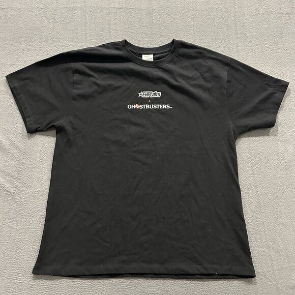 EHPLabs x Ghostbusters Shirt Mens Medium Black Oversized Get Puft Bodybuilding - Picture 2 of 8